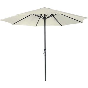 Miadomodo 90702 MIADOMODO Slunečník s kličkou 250 cm, krémový obraz