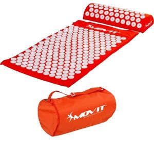 Movit Akupresurní podložka s polštářem 75 x 44 cm oranžová obraz