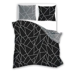 Faro Bavlněné povlečení MILAGRO VERDE 007 220x200 cm + 2x 70x80 cm černé/šedé obraz