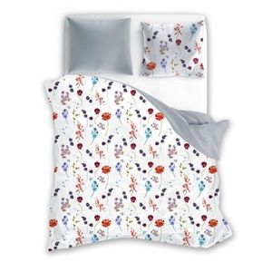 Faro Bavlněné povlečení PURE COTTON 012 220x200 cm + 2x 70x80 cm bílé/šedé obraz
