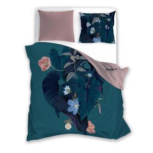 Faro Bavlněné povlečení TRENDY 008 140x200 cm + 70x90 cm tyrkysovo-růžové obraz