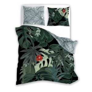 Faro Bavlněné povlečení TRENDY 009 140x200 cm + 70x90 cm zelené obraz