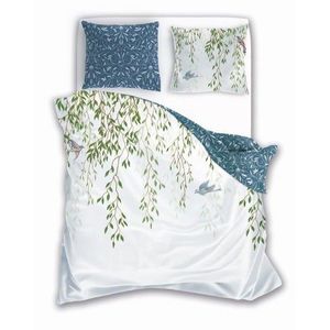 Faro Bavlněné povlečení TRENDY 013 140x200 cm + 70x90 cm bílo-modré obraz