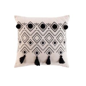 Douceur d'interieur Dekorativní polštář NALIKA 40 cm krémová/černá obraz
