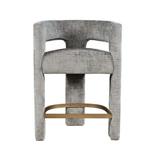 LivinHill Designová barová židle Leith šedá obraz