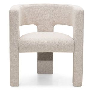 Hector Designové křeslo Alpah bouclé světle béžové obraz