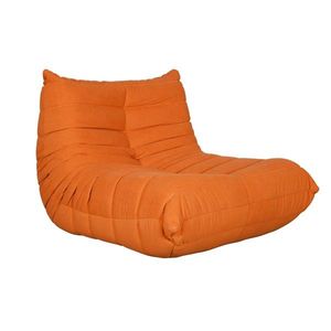 LivinHill Designové křeslo Nua samet oranžové obraz