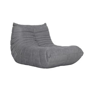 LivinHill Designové křeslo Nua samet šedé obraz