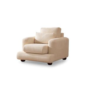 Hanah Home Designové křeslo River béžové obraz