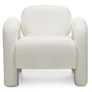 Hector Designové křeslo Vico bouclé krémové obraz