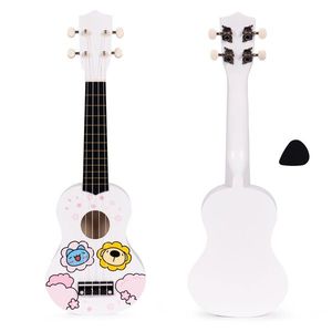 ECOTOYS Dětské ukulele TINY PLAYER bílé obraz