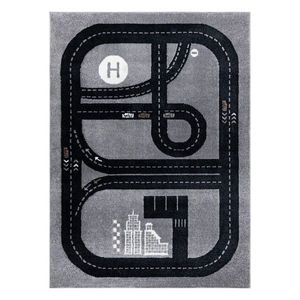 HAKANO Dětský koberec BEO TRACK šedý, velikost 120x170 obraz