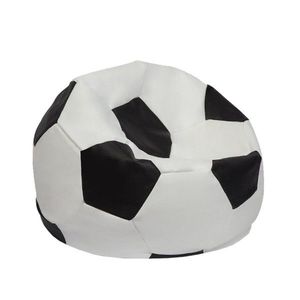 Hanah Home Dětský sedací vak Football černo-bílý obraz