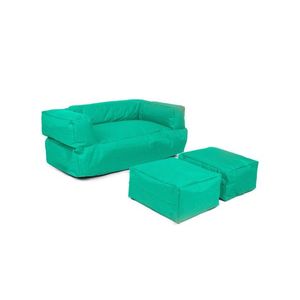 Hanah Home Dětský sedací vak Poufy s taburety 100 cm tyrkysový obraz