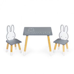 Dětský stůl s židlemi Ecotoys dřevěný obraz