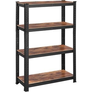 SONGMICS Dílenský regál Busta 80 cm černý/ tmavě hnědý obraz