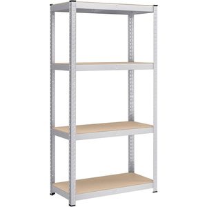 SONGMICS Dílenský regál Busta 80 cm stříbrný/hnědý obraz