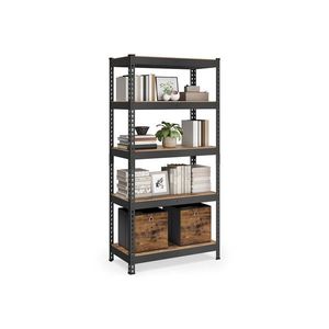 SONGMICS Dílenský regál Matys 90 cm hnědý/černý obraz