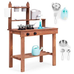 ECOTOYS Dřevěná kuchyňka pro děti MASTER hnědá obraz