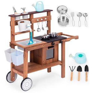 ECOTOYS Dřevěná kuchyňka pro děti MASTER II hnědá obraz