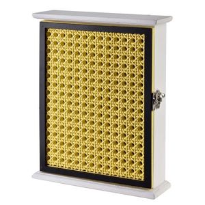 Mondex Dřevěná skříňka STACY 19, 5x5, 5x24, 5 cm žlutá obraz