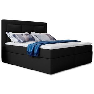 Eltap Dvoulůžková postel VIVRE 140x200 eko kůže Soft 11 černá obraz