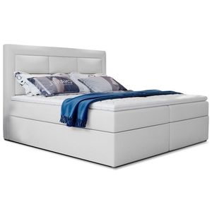 Eltap Dvoulůžková postel VIVRE 140x200 eko kůže Soft 17 bílá obraz