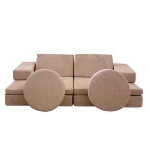 Hanah Home Dvoumístná rozkládací pohovka Puzzle růžová obraz