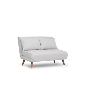 Hanah Home Dvoumístná rozkládací pohovka Seater Folde bílá obraz