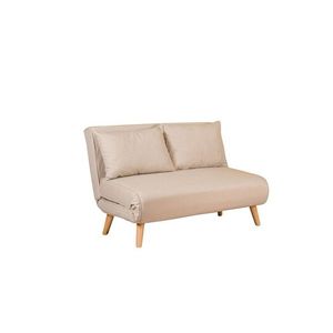 Hanah Home Dvoumístná rozkládací pohovka Seater Folde krémová obraz