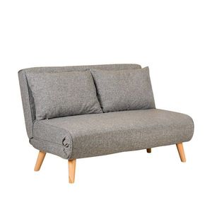 Hanah Home Dvoumístná rozkládací pohovka Seater Folde světle šedá obraz
