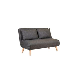 Hanah Home Dvoumístná rozkládací pohovka Seater Folde tmavě šedá obraz