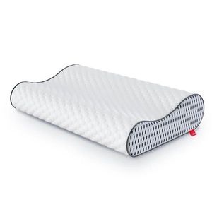 FDM Ergonomický polštář COMO LUX POINT SPACE 50x33 cm bílý obraz