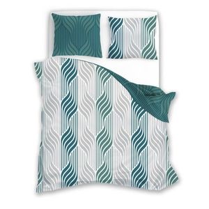 Faro Flanelové povlečení PURE FLANNEL 008 140x200 cm + 2x 70x90 cm šedo-zelené obraz