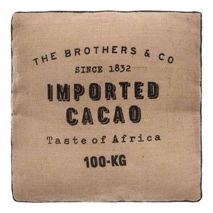 ATMOSPHERA Jutový sedák Cacao obraz