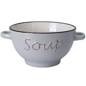 Siaki Collection Kameninová miska na polévku SOUP 650 ml šedá obraz