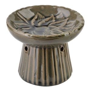 Mondex Keramická aroma lampa LILIEN 8, 5 cm hnědá obraz