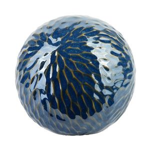 Mondex Since 1986R Keramická dekorativní koule Saggio Pattern 10 cm modrá obraz