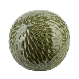 Mondex Since 1986R Keramická dekorativní koule Saggio Pattern 10 cm zelená obraz
