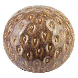 Mondex Since 1986R Keramická dekorativní koule Saggio Strawberry 12 cm hnědá obraz