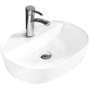 Keramické umyvadlo na desku MEXEN IRIS 50x38 cm bílé obraz