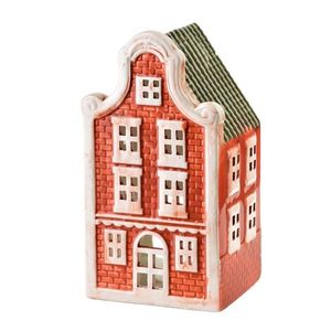 Mondex Since 1983 Keramický LED domeček HYTTE 16, 3 cm oranžový obraz