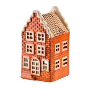 Mondex Since 1983 Keramický LED domeček HYTTE 14, 5 cm oranžový obraz