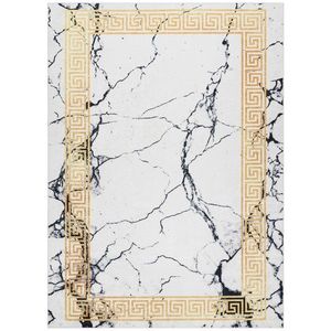 HAKANO Koberec ARLEN MARBLE5 bílo-zlatý, velikost 120x170 obraz