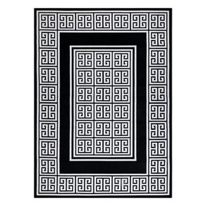 HAKANO Koberec MOSSE GREEK černo-krémový, velikost 120x170 obraz