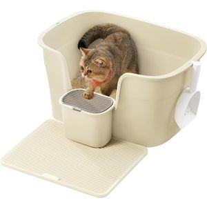 SONGMICS Kočičí toaleta Sofis 64 cm písková obraz
