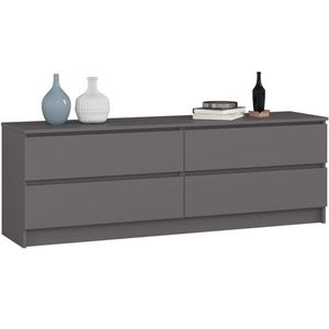 Ak furniture Komoda Kuba 160 cm grafit obraz