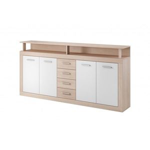 Vivaldi Komoda Luna 190 cm dub sonoma/bílá obraz