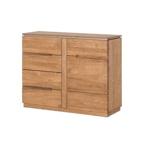Szynaka Komoda Montenegro 44 108 cm z masivu dub Rustikal obraz