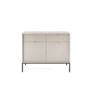 Piaski Komoda Nova 104 cm se zásuvkami kašmír/černá obraz